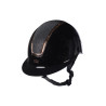 Casque HKM Lady Shield brillant - Noir / rosegold
