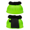 Cloches en caoutchouc HKM Atlanta Neon avec fourrure - Vert néon