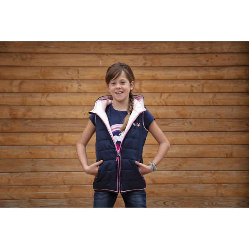 reversible sleeveless jacket