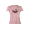 T-shirt HKM femme Running Horse manches courtes - Vieux rose