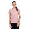 T-Shirt HKM Sporty Mesh femme manches courtes - Vieux rose