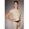T-Shirt Lauria Garrelli Limone manches courtes femme - Gris / beige