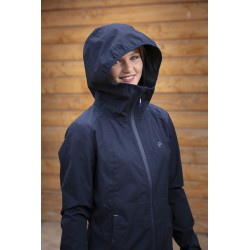 Equi-Theme Childs Riding Waterproof Jacket In Navy Age 10yrs and 14yrs 