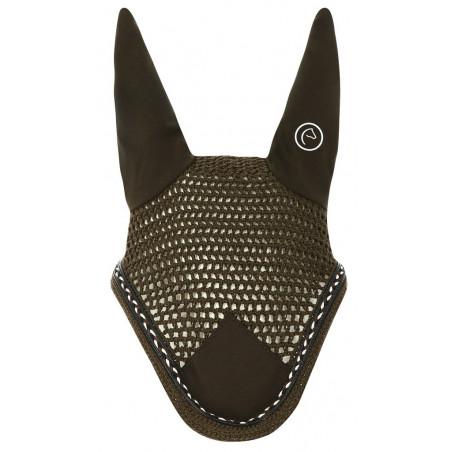 Bonnet chasse-mouches Equi-Theme Infinity Choco / tresse