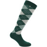 Chaussettes Equithème Argyle femme - Vert foncé / vert clair