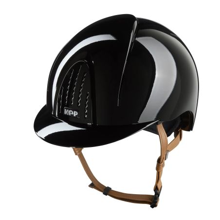 Casque Kep Smart Nova métal polish jugulaire beige