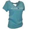 T-shirt femme Amaluza Flags & Cup - Vert celadon
