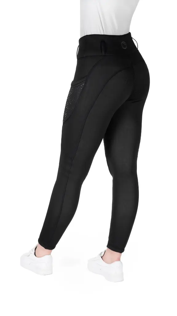 Legging Je t'aime Equithème Neva enfant Noir
