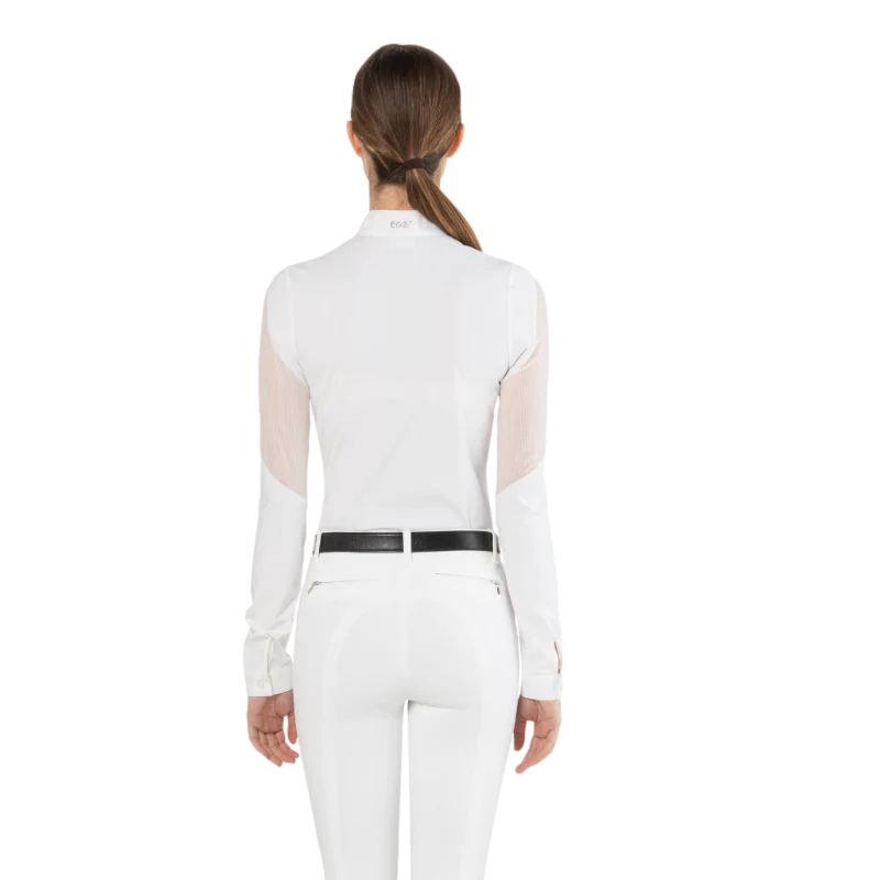 Polo de concours Teresa Ego7 manches longues femme Marine Bleu marine