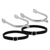 Éperons homme Imperial Riding Basic 15 mm bout rond - Argent