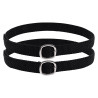 Lanières d’éperons Imperial RidingBasic en nylon tressé - Noir