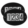 Numéro de compétition Imperial Riding Basic à épingle rapide par 2 - Noir