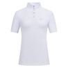 Polo de concours manches courtes Imperial Riding Basic glam femme - Blanc