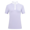 Polo de concours manches courtes Imperial Riding Basic glam femme - Glycine