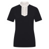 Polo de concours manches courtes Imperial Riding Shine femme - Noir