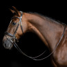 Rênes Imperial Riding en caoutchouc à picots - Marron foncé