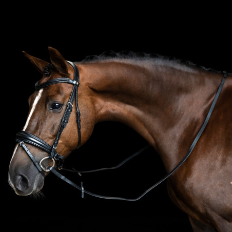 Rênes Imperial Riding en cuir lisse