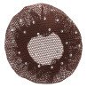 Résille pour cheveux fin avec strass Imperial Riding - Marron foncé
