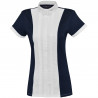 Polo Diamantina femme manches courtes Flags & Cup - Bleu marine