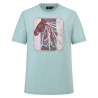 T-shirt manches courtes HV Polo Jutta femme - Aqua sky
