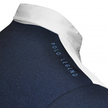 Polo homme Urbano manches longues Flags & Cup Bleu marine