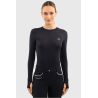 T-shirt manches longues Harcour Bluvea femme - Marine