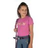 T-shirt enfants Pony Club HKM - Rose