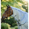 Couverture anti-mouches Horseware Amigo Integrated - Bleu chiné / bleu / argent