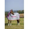 Couverture anti-mouches Bucas Buzz-Off Rain avec couvre-cou - Bleu blossom