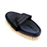 Brosse douce avec poils de chèvre Ezi-Groom Shires - Noir