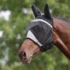 Masque anti-mouches Shires FlyGuard Pro Fine Mesh avec oreilles - Jais