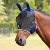 Masque anti-mouches Shires FlyGuard Pro Deluxe avec oreilles - Marine