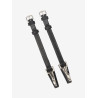 Montants LeMieux Clips huilés Kudos - Noir / argent