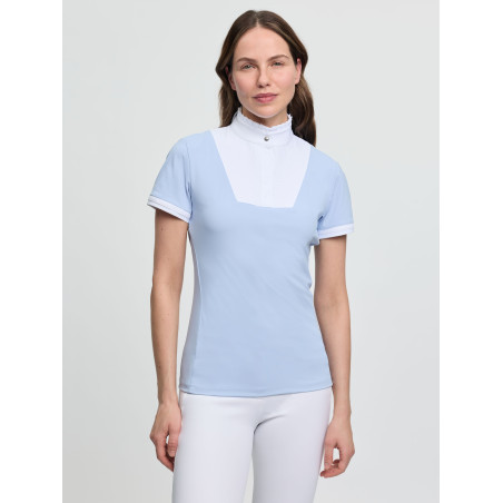 Polo de concours LeMieux plissé manches courtes Sophia femme