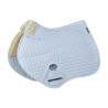 Tapis de selle Weatherbeeta Prime Air-Tec Comfy Fleece Jumping - Blanc / naturel