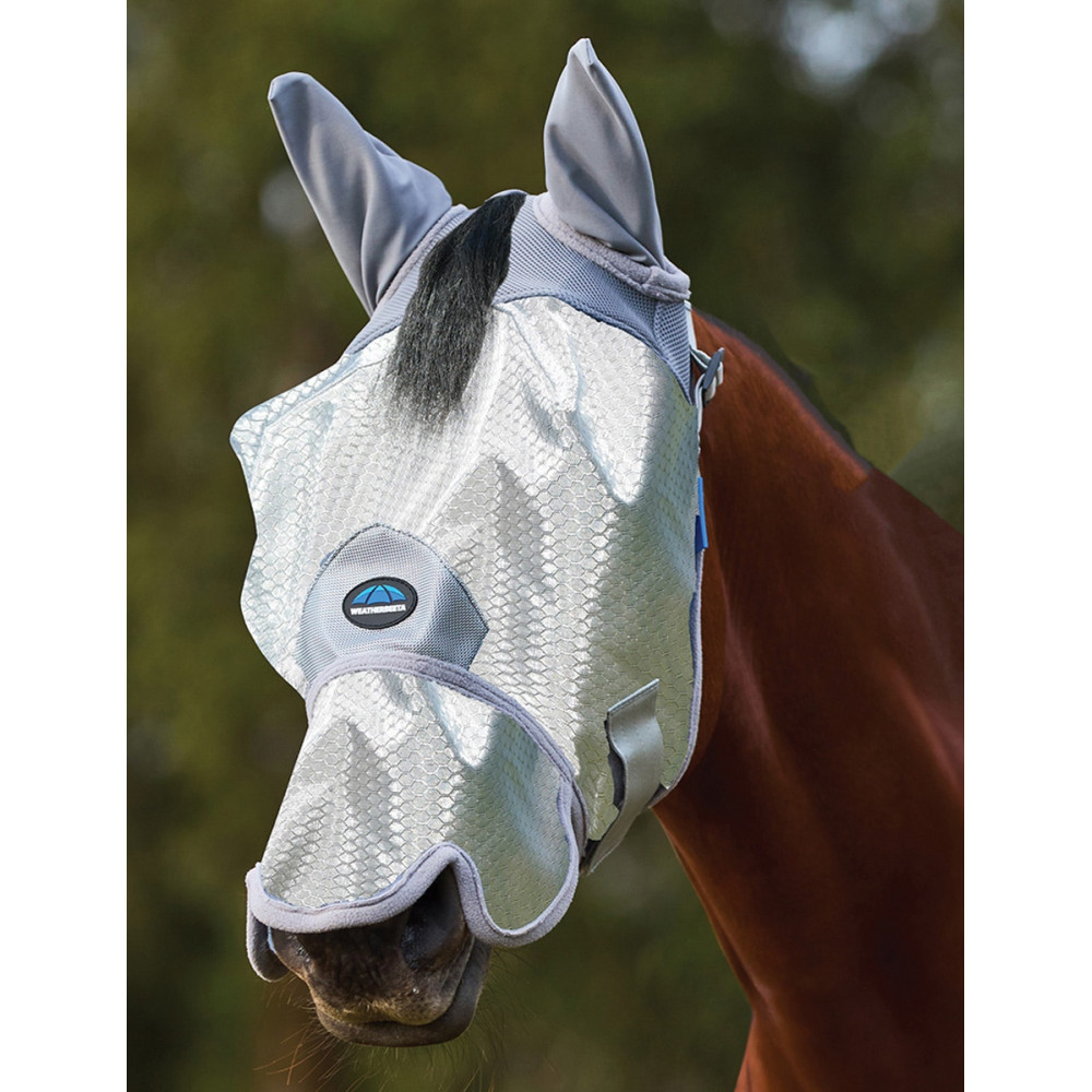 Masque Anti-Mouches WeatherBeeta ComFiTec Deluxe – Tissu Extensible, Oreilles, Protection UV 65%, Taille XL