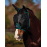 Masque anti-mouches Weatherbeeta ComFiTec Durable mesh avec oreilles - Noir / vert forêt