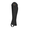Mini-chaps en cuir souple avec fermeture éclair latérale Magellano Equestro - Noir
