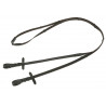 Rênes antidérapantes Covalliero 3 m - Noir / marron