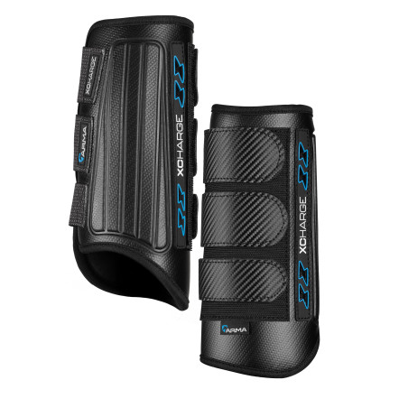 Guêtres de cross Carbon antérieurs Shires Arma