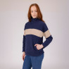 Polaire quart de zip Equestrian Shires Aubrion - Minuit / taupe