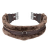 Sangle Contour SupaFleece élastique Shires Arma - Marron