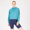 Sweat à capuche quart de zip React Shires Aubrion - Brume