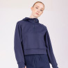 Sweat à capuche quart de zip React Shires Aubrion - Minuit