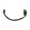 Fausse gourmette en cuir rond Shires Velociti Gara - Noir