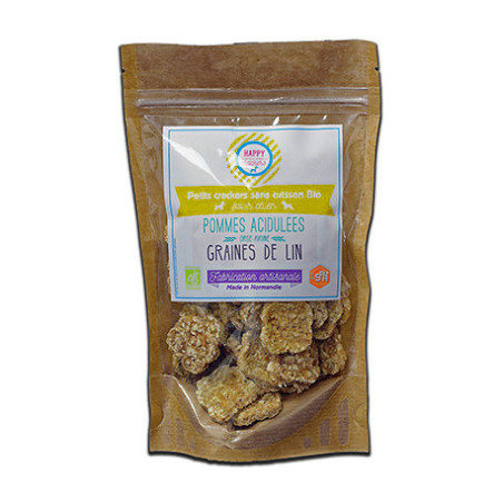 Crackers graines de lin chien Happy Crackers