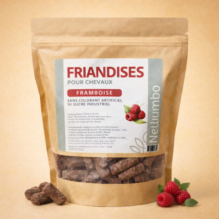 Friandises framboise Nellumbo