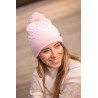 Bonnet Pénélope Virgie femme - Rose pâle