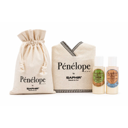 Kit de soin du cuir Saphir Pénélope