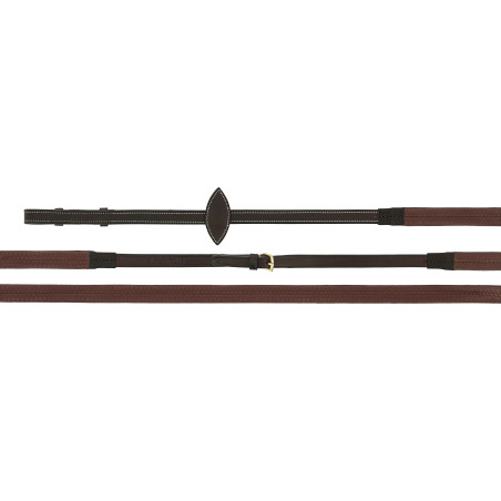 Rênes caoutchouc NortonPro EK-Cuir huilé
